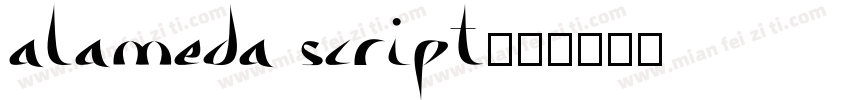 Alameda Script字体转换